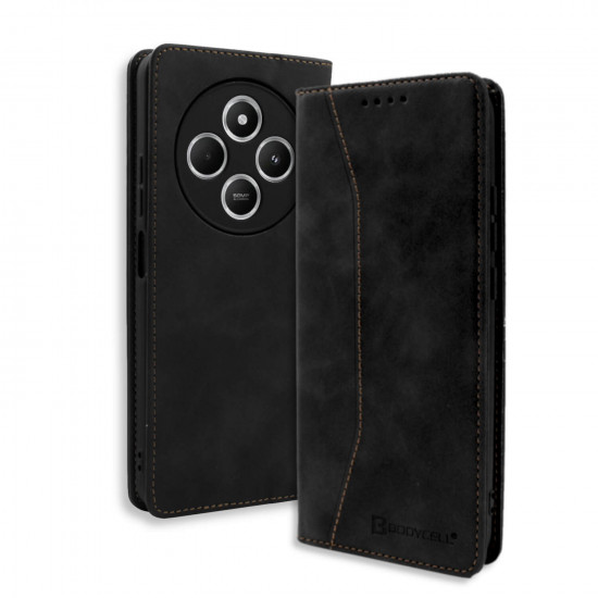 Bodycell Book Case Pu Leather Xiaomi Redmi 14C 4G/Poco C75 4G/5G Black
