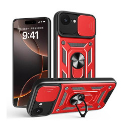 Bodycell Armor Slide Cover Case iPhone 16e Red