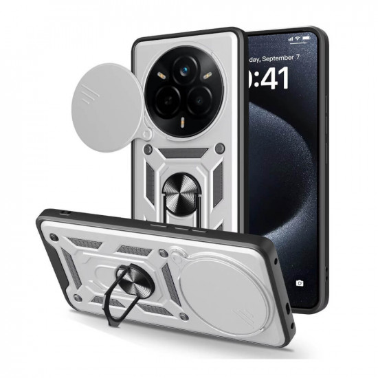 Bodycell Armor Slide Cover Case Realme 14 Pro  Silver