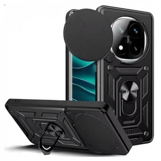 Bodycell Armor Slide Cover Case Xiaomi Note 14 Pro Plus 5G Black
