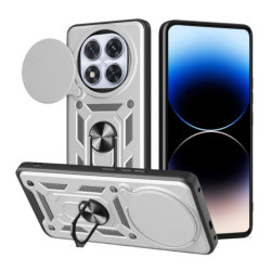 Bodycell Armor Slide Cover Case Xiaomi Note 14 Pro Plus 5G Silver