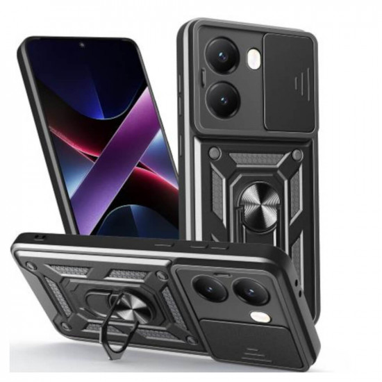 Bodycell Armor Slide Cover Case Xiaomi Poco X7 Pro Black