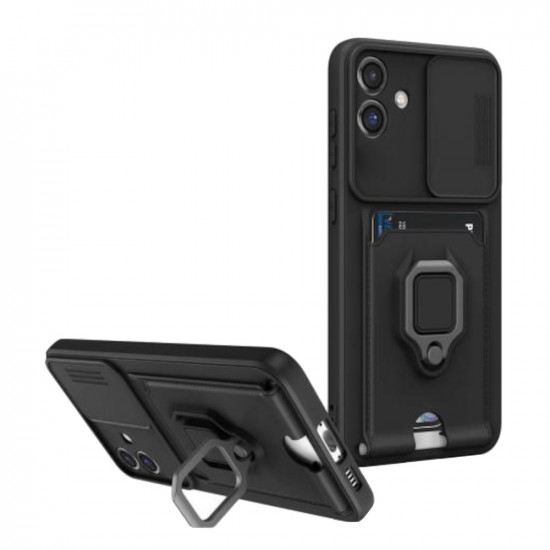 Bodycell Multifunction Case Με Κορδονι Samsung A06 Black