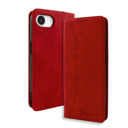 Bodycell Book Case Pu Leather iPhone 16e Red