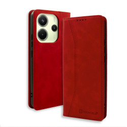 Bodycell Book Case Pu Leather Xiaomi Note 14 4G Red