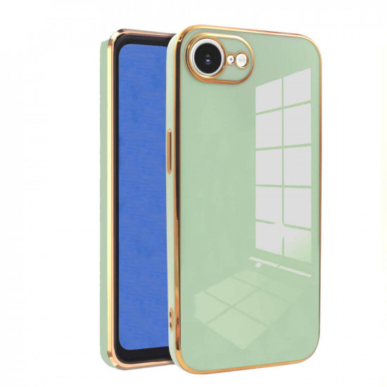 Bodycell Gold Plated Silicon iPhone 16e Mint Green
