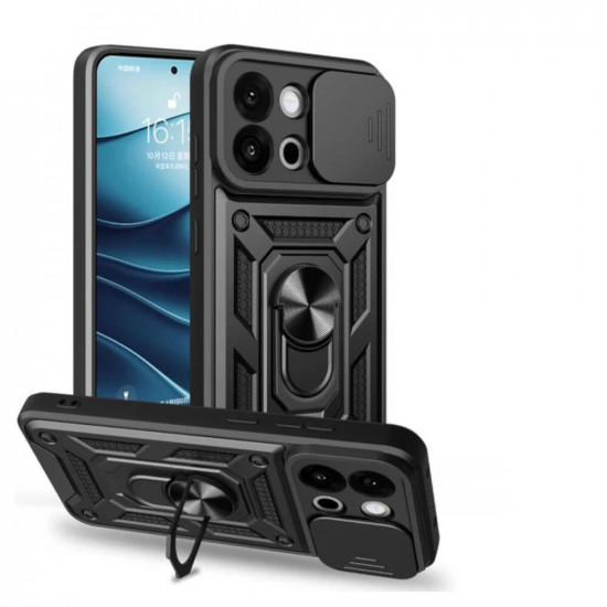 Bodycell Armor Slide Cover Case OnePlus 13T/13S Black