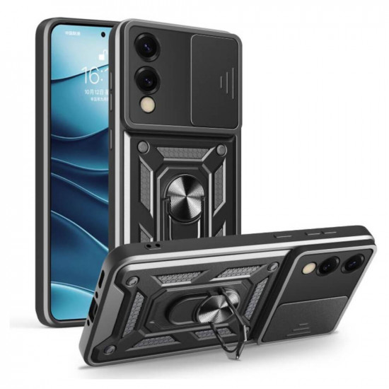 Bodycell Armor Slide Cover Case Samsung S25 Edge Black
