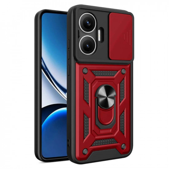 Bodycell Armor Slide Cover Case Xiaomi Poco F7  Red