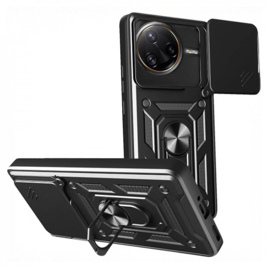 Bodycell Armor Slide Cover Case Xiaomi Poco F7 Pro Black