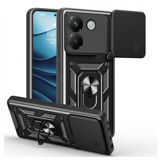 Bodycell Armor Slide Cover Case Xiaomi Poco M7 Pro Black