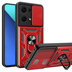 Bodycell Armor Slide Cover Case Xiaomi Note 14S Red