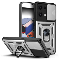 Bodycell Armor Slide Cover Case Xiaomi Note 14S Silver