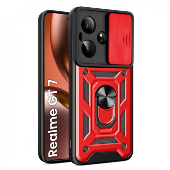 Bodycell Armor Slide Cover Case Realme GT 7/GT 7T Red
