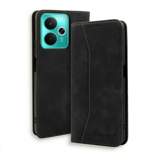 Bodycell Book Case Pu Leather Realme 14T Black