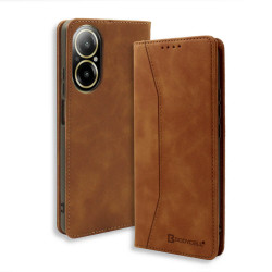Bodycell Book Case Pu Leather Realme C67 4G Brown