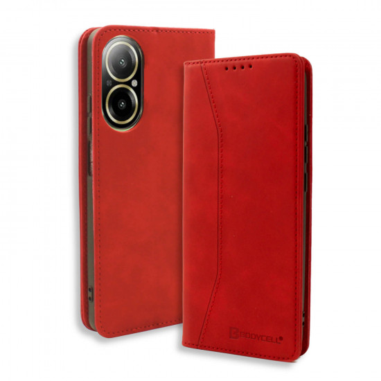 Bodycell Book Case Pu Leather Realme C67 4G Red