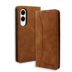 Bodycell Book Case Pu Leather Samsung S25 Edge Brown