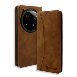 Bodycell Book Case Pu Leather Xiaomi 15 Ultra Brown