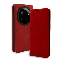 Bodycell Book Case Pu Leather Xiaomi 15 Ultra Red