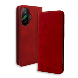 Bodycell Book Case Pu Leather Xiaomi Poco F7  Red