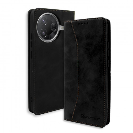 Bodycell Book Case Pu Leather Xiaomi Poco F7 Pro/K80 Black