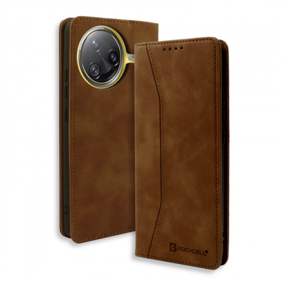 Bodycell Book Case Pu Leather Xiaomi Poco F7 Ultra/K80 Pro Brown