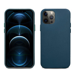 iCarer RIX 1208 iPhone 12 Pro Max Leather Back Cover Blue