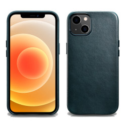 iCarer WMI1302 iPhone 13 Leather Magsafe Back Case Blue
