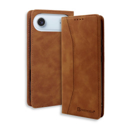 Bodycell Book Case Pu Leather iPhone Air Brown
