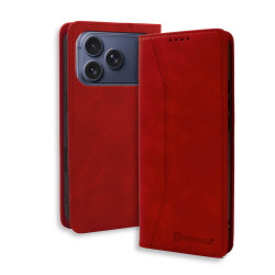 Bodycell Book Case Pu Leather iPhone 17 Pro  Red