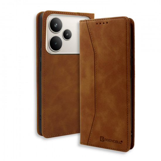 Bodycell Book Case Pu Leather Realme P4 Pro 5G Brown
