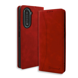 Bodycell Book Case Pu Leather Xiaomi Poco M7 4G Red