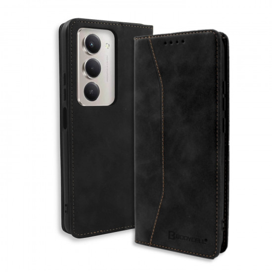 Bodycell Book Case Pu Leather Xiaomi Redmi 15 5G Black