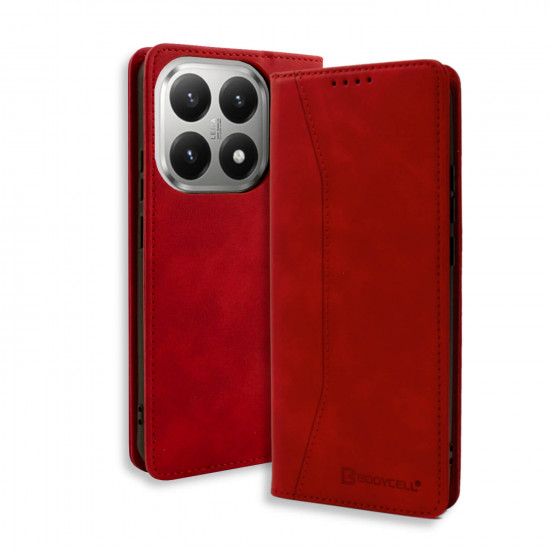Bodycell Book Case Pu Leather Xiaomi 15T  Red