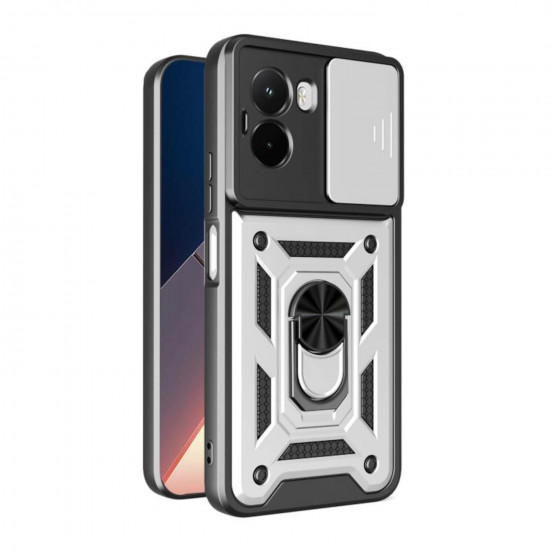 Bodycell Armor Slide Cover Case Xiaomi Poco M7 4G Silver