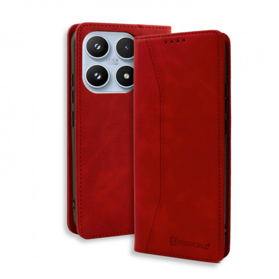Bodycell Book Case Pu Leather Xiaomi 17  Red