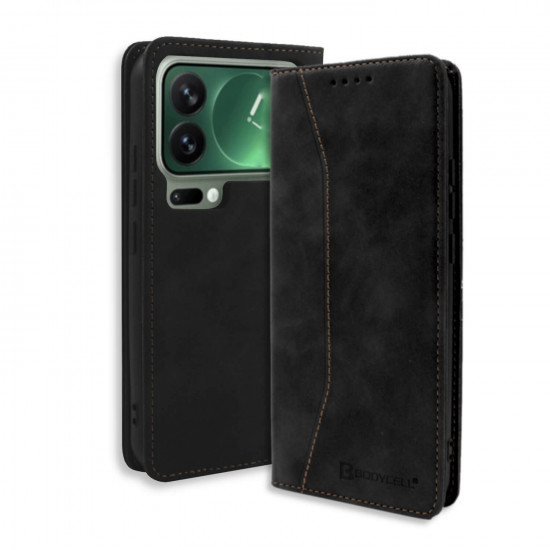 Bodycell Book Case Pu Leather Xiaomi 17 Pro Max Black