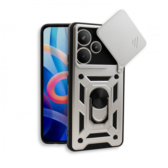 Bodycell Armor Slide Cover Case Realme P4 Pro 5G Silver