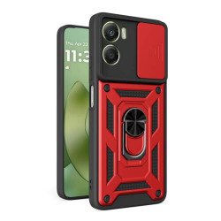 Bodycell Armor Slide Cover Case Motorola G06 4G Red