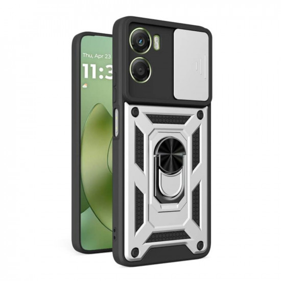 Bodycell Armor Slide Cover Case Motorola G06 4G Silver