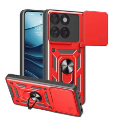 Bodycell Armor Slide Cover Case Motorola Edge 60 Pro 5G Red