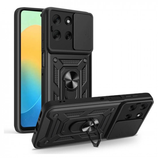 Bodycell Armor Slide Cover Case Motorola G56 Black