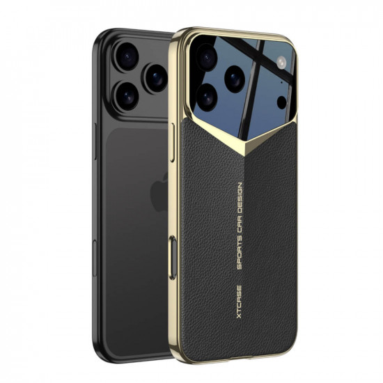 Bodycell Jazz Leather Backcover iPhone 17 Pro Max Black