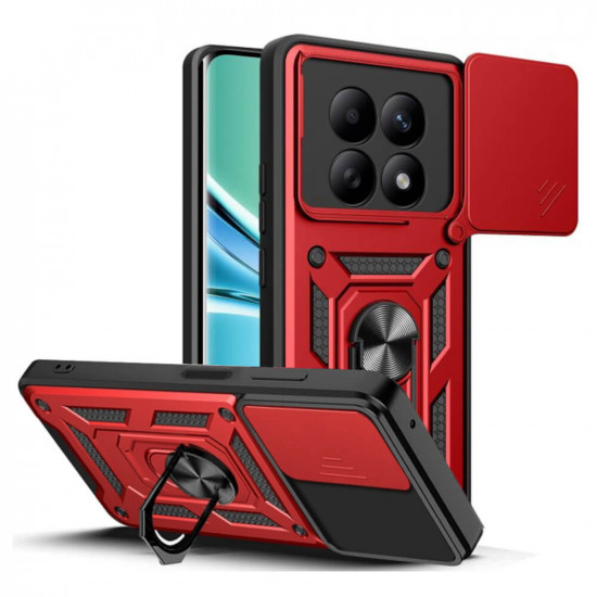 Bodycell Armor Slide Cover Case Xiaomi Note 15 5G/Poco M8 Red