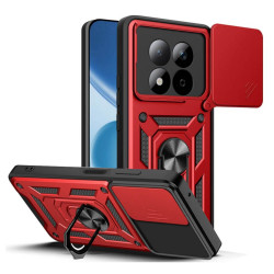 Bodycell Armor Slide Cover Case Xiaomi Note 15 Pro 4G Red