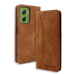 Bodycell Book Case Pu Leather Motorola G06 4G Brown