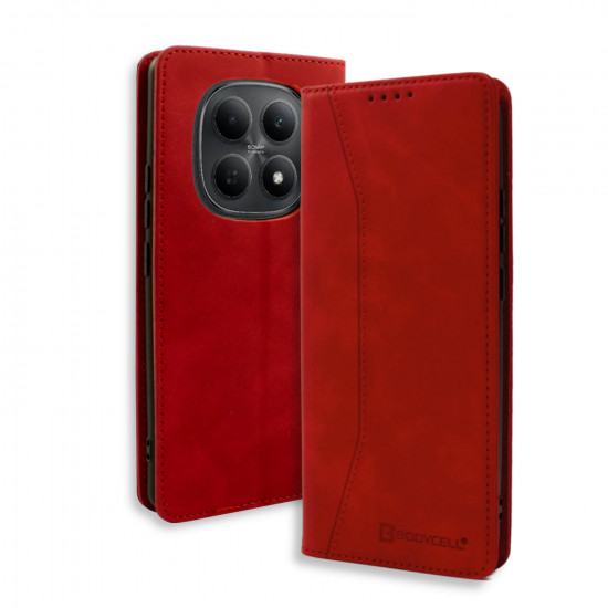 Bodycell Book Case Pu Leather Xiaomi Note 15 5G/Poco M8 Red