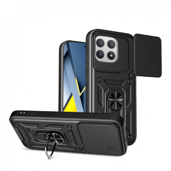 Bodycell Armor Slide Cover Case Xiaomi Poco F8 Pro 5G Black