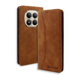 Bodycell Book Case Pu Leather Xiaomi Note 15 Pro Plus Brown